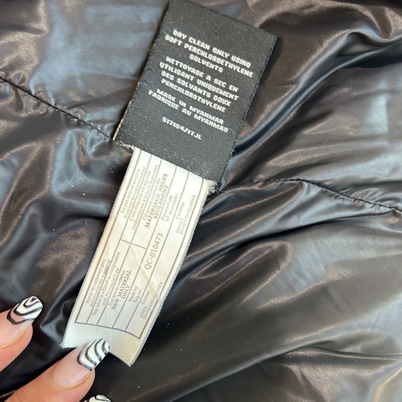 UPCYCLED S13 camouflage puffer coat jacket with runners thumb holes size XL - Picture 8 of 11